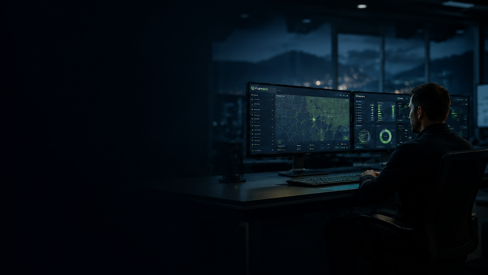 Illustrative fleet operations dashboard